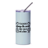 Teacher Tumbler, Teachers Change the World Gift, Teacher Appreciation Gift, Teacher Travel Mug, Cute Teacher Gifts, Teacher Tumblers with - Tawshia